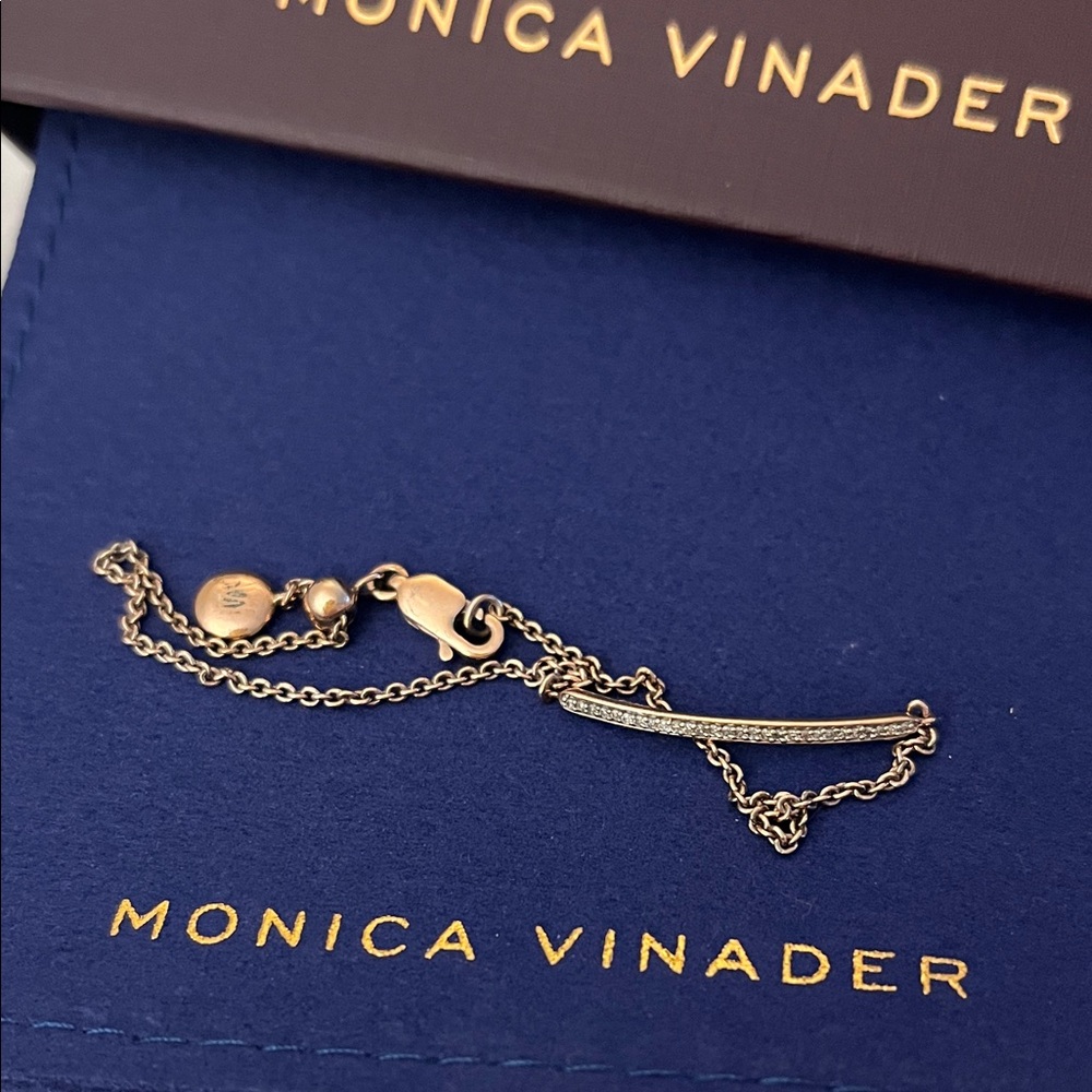 Monica Vinader Rosegold Chain Bracelet
